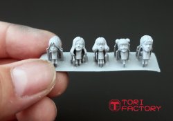 画像13: トリファクトリー[HD-09]1/35 アクセサリー ヘッドシリーズ モダンヘッドセット(10個入り)