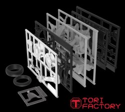 画像6: トリファクトリー[ID-08]1/12 フィギュア用バイク組立キット1  (レジン製　チューブ式接着剤付）