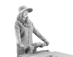 画像5: トリファクトリー[MF-10]1/35 現用 清涼飲料販売カートと女性販売員セット