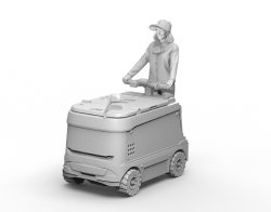 画像4: トリファクトリー[MF-10]1/35 現用 清涼飲料販売カートと女性販売員セット