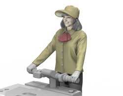 画像2: トリファクトリー[MF-10]1/35 現用 清涼飲料販売カートと女性販売員セット