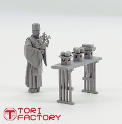 画像3: トリファクトリー[MF-25A]1/35 日本の神事 神職1 祝詞を奏上する神主 祭壇付き