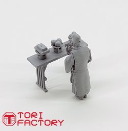 画像4: トリファクトリー[MF-25A]1/35 日本の神事 神職1 祝詞を奏上する神主 祭壇付き