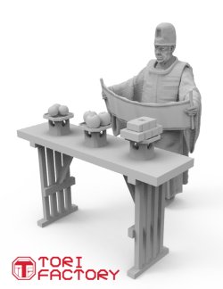 画像11: トリファクトリー[MF-25A]1/35 日本の神事 神職1 祝詞を奏上する神主 祭壇付き