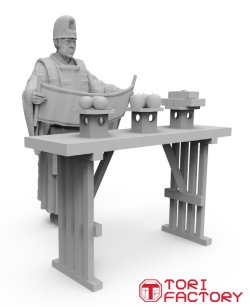 画像12: トリファクトリー[MF-25A]1/35 日本の神事 神職1 祝詞を奏上する神主 祭壇付き