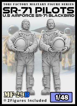 画像1: トリファクトリー[MF-29B]1/48 アメリカ空軍戦略偵察機SR-71パイロット&RSOセット(2体セット)