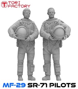 画像2: トリファクトリー[MF-29C]1/72 アメリカ空軍戦略偵察機SR-71パイロット&RSOセット(2体セット)