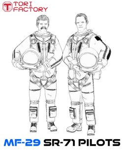 画像12: トリファクトリー[MF-29A]1/32 アメリカ空軍戦略偵察機SR-71パイロット&RSOセット(2体セット)