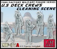 トリファクトリー[MF-37A]1/32 現用 アメリカ海軍空母甲板作業員 機体クリーニング