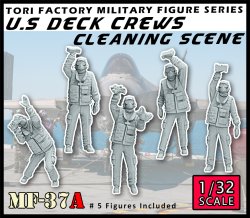 画像1: トリファクトリー[MF-37A]1/32 現用 アメリカ海軍空母甲板作業員 機体クリーニング