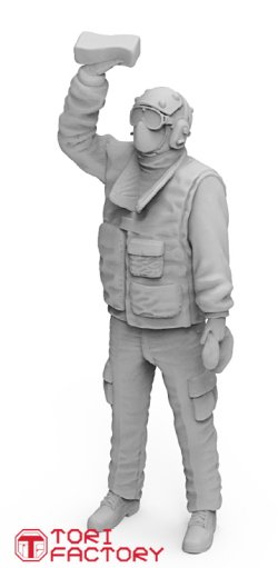 画像6: トリファクトリー[MF-37B]1/48 現用 アメリカ海軍空母甲板作業員 機体クリーニング