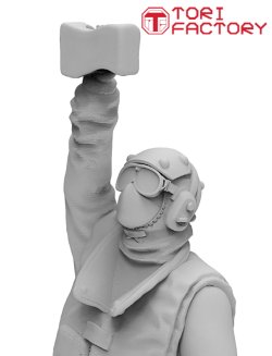 画像11: トリファクトリー[MF-37C]1/72 現用 アメリカ海軍空母甲板作業員 機体クリーニング