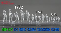 画像16: トリファクトリー[MF-37C]1/72 現用 アメリカ海軍空母甲板作業員 機体クリーニング