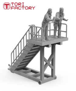 画像8: トリファクトリー[MF-39A]1/32 現用 アメリカ空軍F-35クリーニングクルーセット2&階段セット