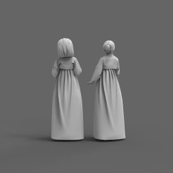 画像3: トリファクトリー[MF-12]1/24 韓国チマチョゴリを着たレーシングガールセット70年代