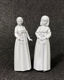 画像10: トリファクトリー[MF-12]1/24 韓国チマチョゴリを着たレーシングガールセット70年代