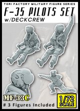 トリファクトリー[MF-33C]1/72 F-35海兵隊パイロットセット デッキクルー付(3体セット)