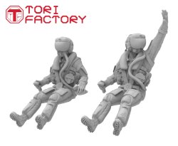 画像2: トリファクトリー[MF-33C]1/72 F-35海兵隊パイロットセット デッキクルー付(3体セット)