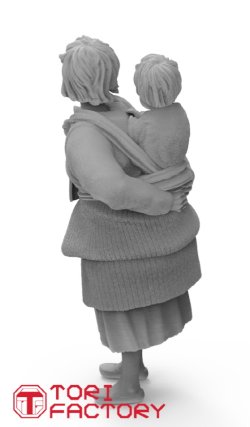 画像5: トリファクトリー[MF-34A]1/35 朝鮮戦争 弟を背負う幼い姉