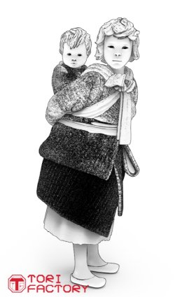 画像11: トリファクトリー[MF-34B]1/24 朝鮮戦争 弟を背負う幼い姉