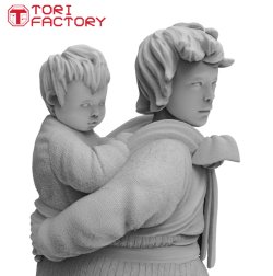 画像7: トリファクトリー[MF-34B]1/24 朝鮮戦争 弟を背負う幼い姉
