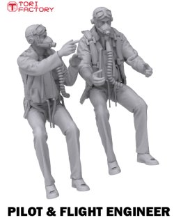 画像9: トリファクトリー[MF-21B]1/48 WWII 英国空軍 アブロランカスターパイロットチーム