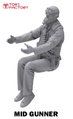 画像12: トリファクトリー[MF-21B]1/48 WWII 英国空軍 アブロランカスターパイロットチーム