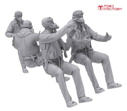 画像7: トリファクトリー[MF-21B]1/48 WWII 英国空軍 アブロランカスターパイロットチーム