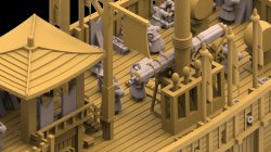 画像11: トリファクトリー[MU-02]1/350 16世紀 朝鮮水軍 亀甲船 タイプB