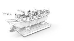 画像3: トリファクトリー[MU-05]1/350 16世紀 朝鮮水軍 支援船セット(6隻入)