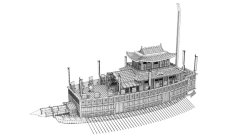 画像9: トリファクトリー[MU-11]1/350 16世紀 日本水軍 安宅船
