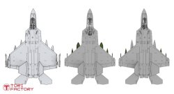 画像17: トリファクトリー[TF-A12]1/350 現用 韓国 KF-21ボラメ ステルス戦闘機シリーズ/KAORI-Xステルス無人戦闘機セット(11機入)