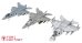 画像19: トリファクトリー[TF-A12]1/350 現用 韓国 KF-21ボラメ ステルス戦闘機シリーズ/KAORI-Xステルス無人戦闘機セット(11機入)