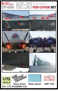 画像1: トリファクトリー[TF-B06]1/72 現用 韓国空軍 KF-21ボラメ FODカバーセット (1)