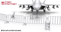 画像4: トリファクトリー[TF-B12]1/72 現用 航空ショー フェンスセット
