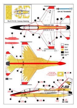 画像3: トリファクトリー[TF-B26]1/72 現用 韓国 T-50ゴールデンイーグル 試作001/002号機 コンバージョン/デカールセット(アカデミー用)