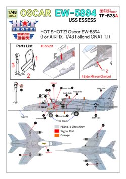画像2: トリファクトリー[TF-B28A]1/48 現用 「ホットショット」オスカーEW-5894 コンバージョン/デカールセット(エアフィックス ナットT.1用)