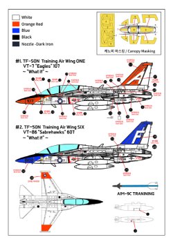 画像3: トリファクトリー[TF-B29B]1/72 現用 韓国 アメリカ海軍TF-50N コンバージョン/デカールセット(アカデミーT-50用)
