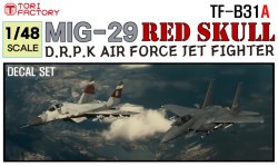 画像1: トリファクトリー[TF-B31A]1/48 現用 北朝鮮 MiG-29「レッドスカル」デカールセット