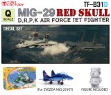 トリファクトリー[TF-B31D]Qスケール 現用 北朝鮮 MiG-29「レッドスカル」デカールセット(フィギュア付)