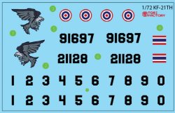 画像3: トリファクトリー[TF-S03]1/72 現用 韓国 KF-21各国デカールセット マレーシア/インドネシア/タイ(アカデミー用)