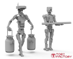 画像10: トリファクトリー[CY-03A]1/35 ロボットワーカー2「カザンロボテックPpT-810」牛乳缶を運ぶ