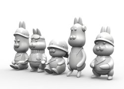 画像10: トリファクトリー[ATN-001]ノンスケール うさタンM4シャーマン戦車兵&搭乗兵セット