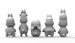 画像9: トリファクトリー[ATN-001]ノンスケール うさタンM4シャーマン戦車兵&搭乗兵セット