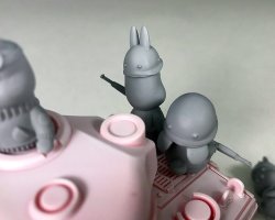 画像3: トリファクトリー[ATN-001]ノンスケール うさタンM4シャーマン戦車兵&搭乗兵セット