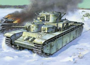 画像1: ズベズダ[ZV3667]1/35 T-35 ソビエト重戦車 (1)