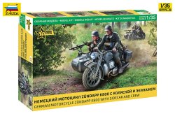 画像1: ズベズダ[ZV3717]1/35 ツュンダップ K800 w/サイドカー