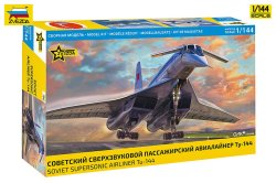 画像1: ズベズダ[ZV7045]1/144 Tu-144 超音速旅客機