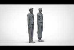 画像4: トリファクトリー[FS-09]1/72 WWII ドイツ海軍戦艦乗員セット「整列」10体入