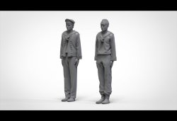 画像3: トリファクトリー[FS-09]1/72 WWII ドイツ海軍戦艦乗員セット「整列」10体入